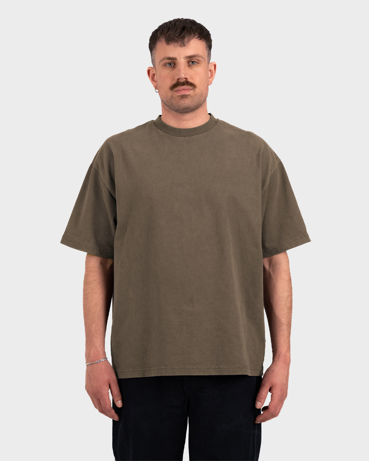 Oversized Tee Mokka (Stone Washed)