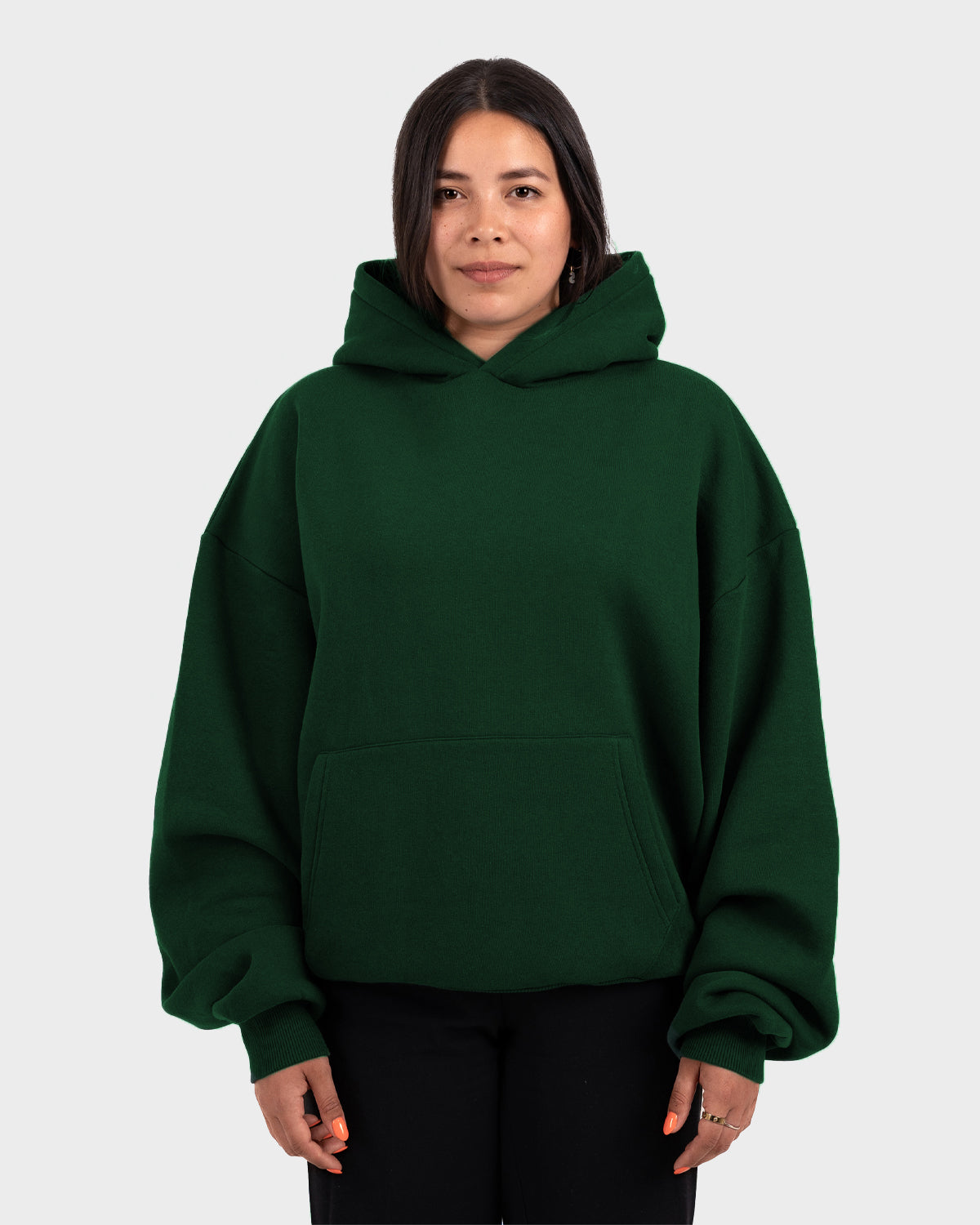 Oversized Hoodie British Racing Green