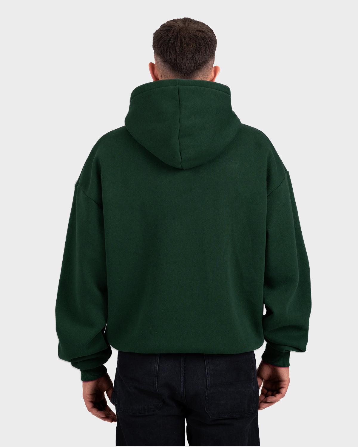 Oversized Zip-Hoodie British Racing Green