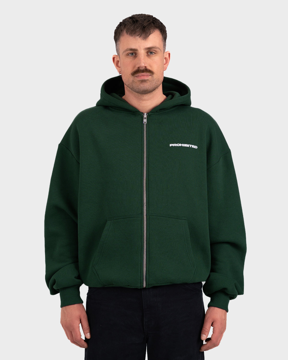 10119 Zip-Hoodie British Racing Green