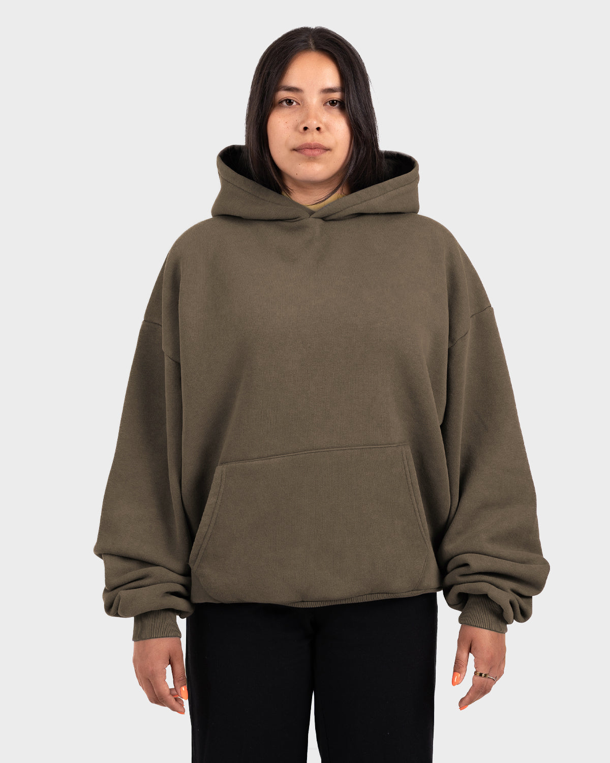 Oversized Hoodie Mokka