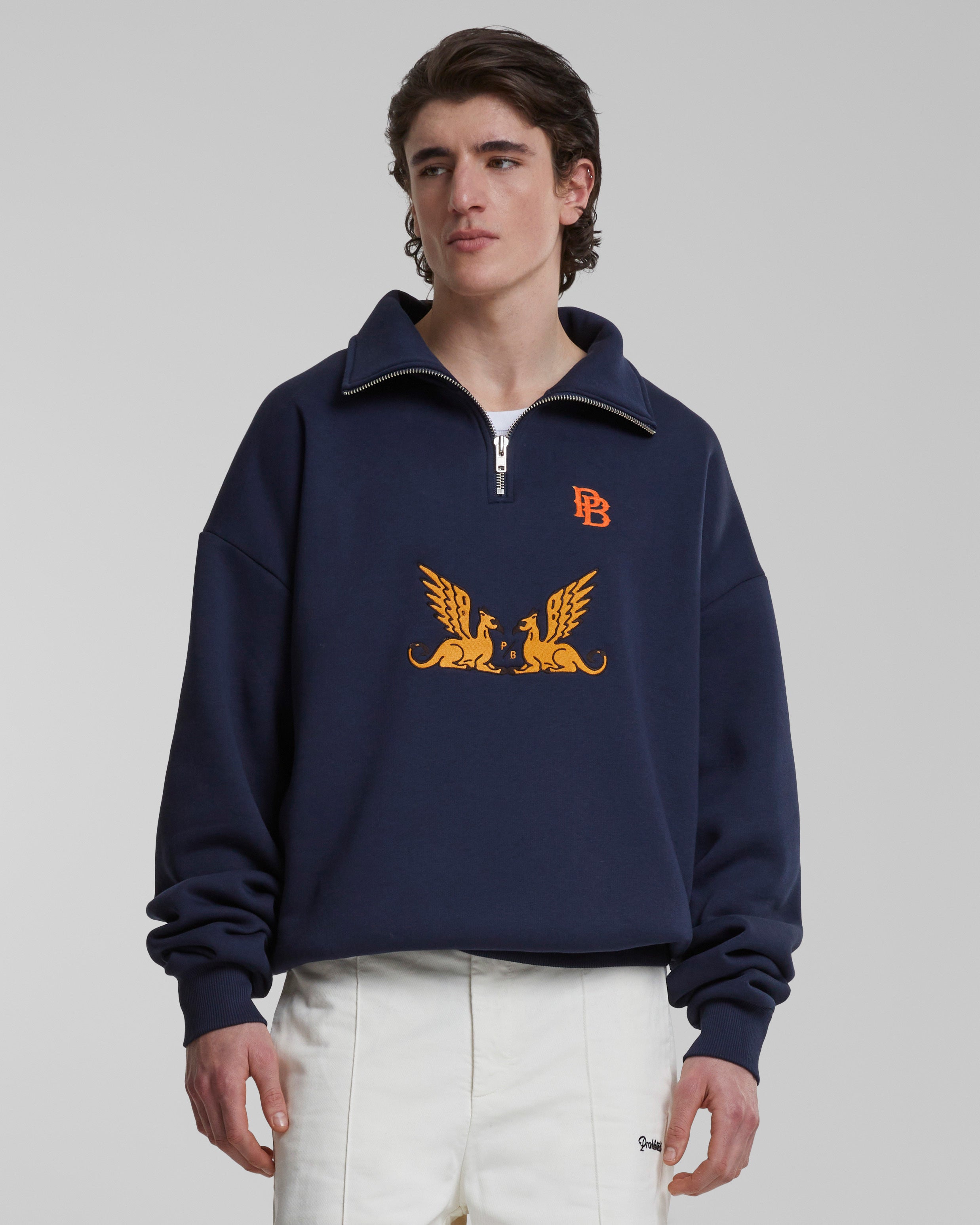 Griffin Half-Zip Navy