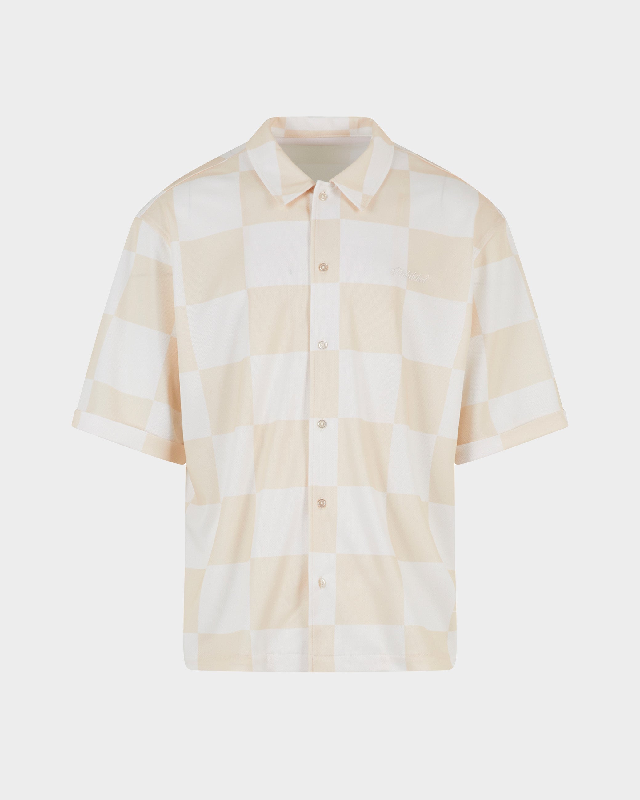 Checkered Shirt Beige