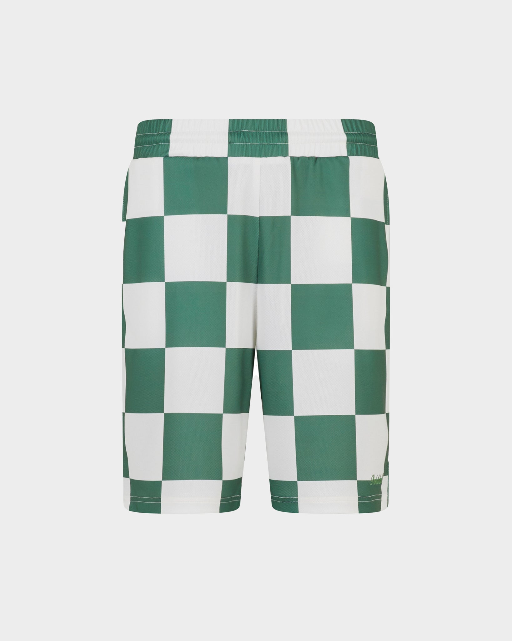 Checkered Shorts Green