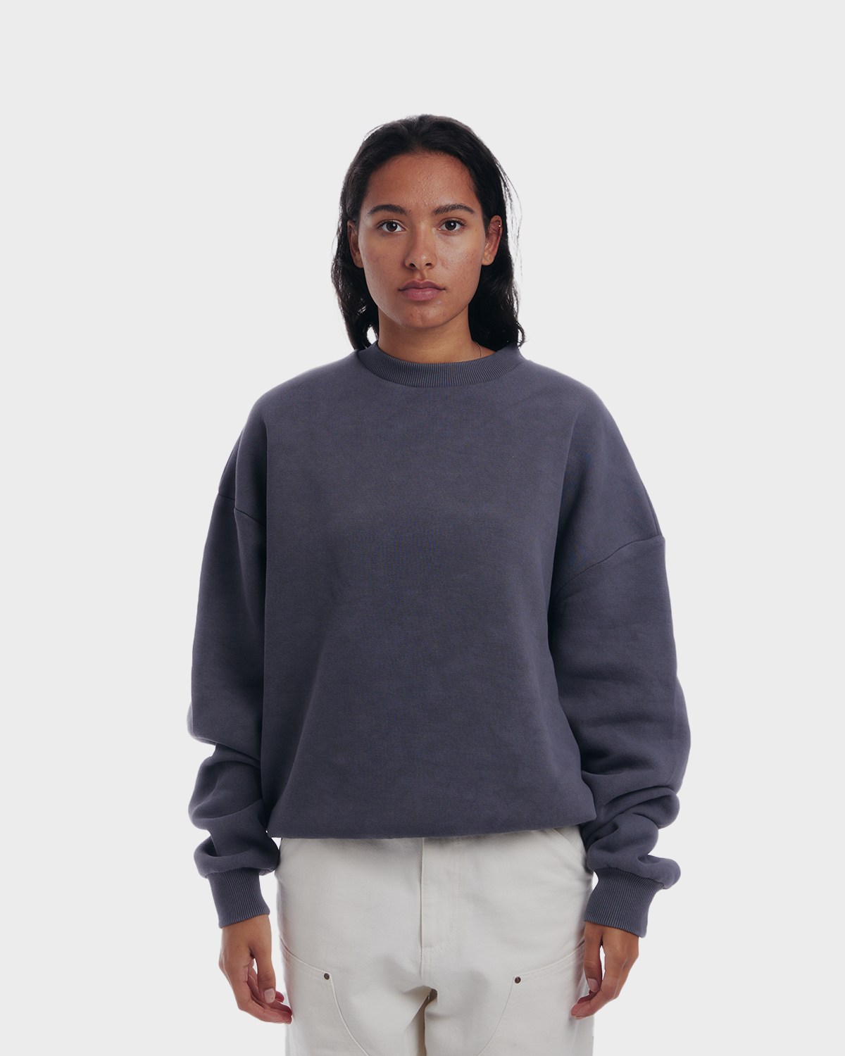 Oversized Crew Neck Grey (Stone Washed)