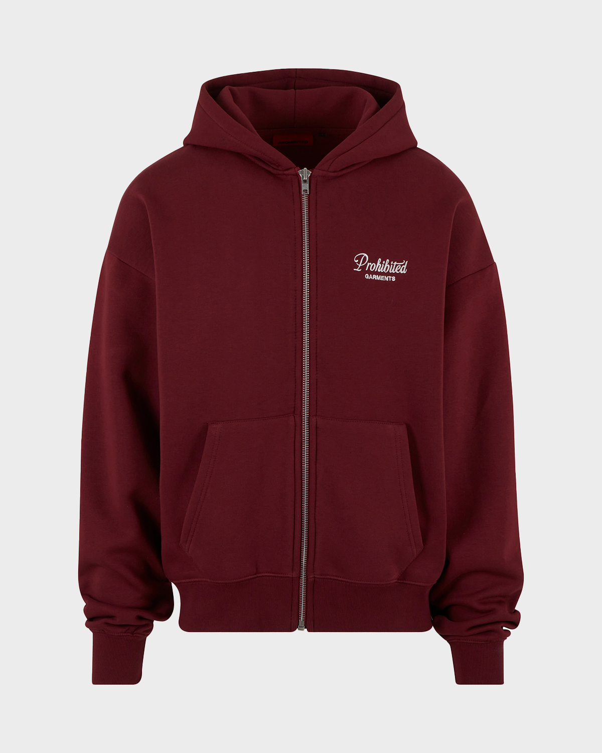 PB Garment Zip-Hoodie Bordeaux