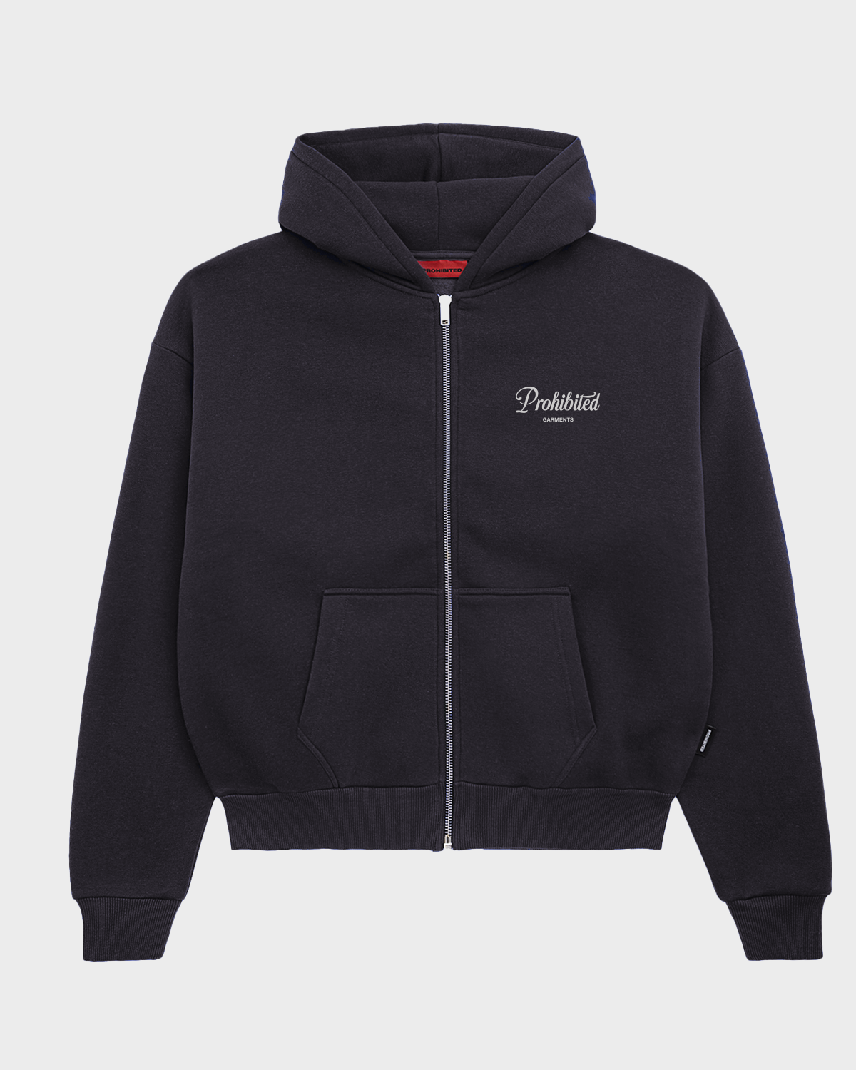 PB Garment Zip Hoodie Dark Grey