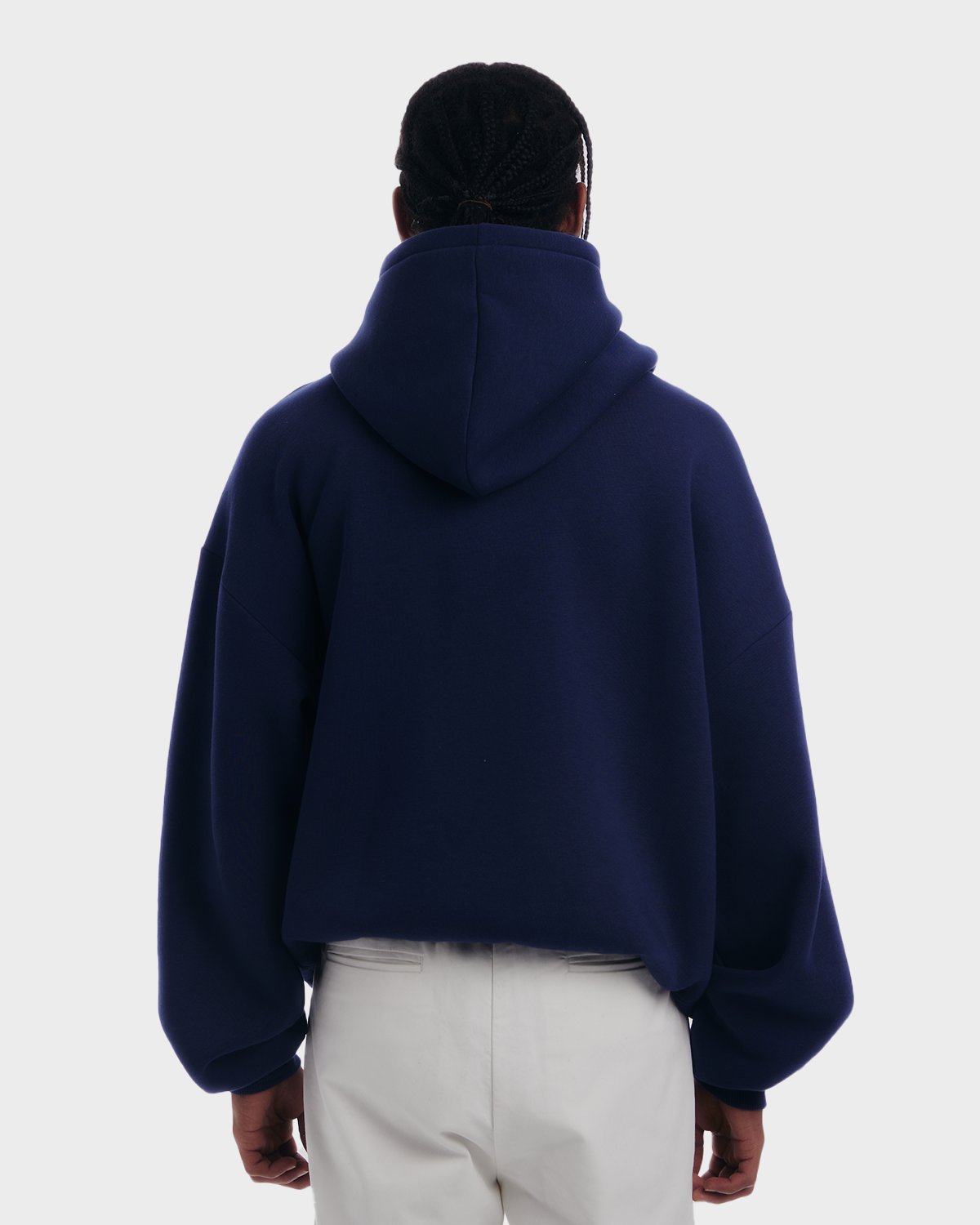 Oversized Zip-Hoodie Navy